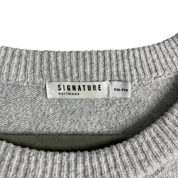 Reitmans Women's Light Heather Gray Weekend Crew Neck Sweater - Picture 5 of 8